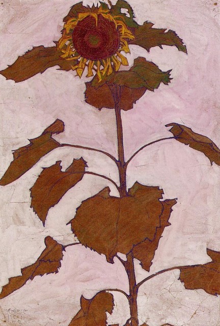 Egon Schiele - Sunflower .jpg - Egon  Schiele  02