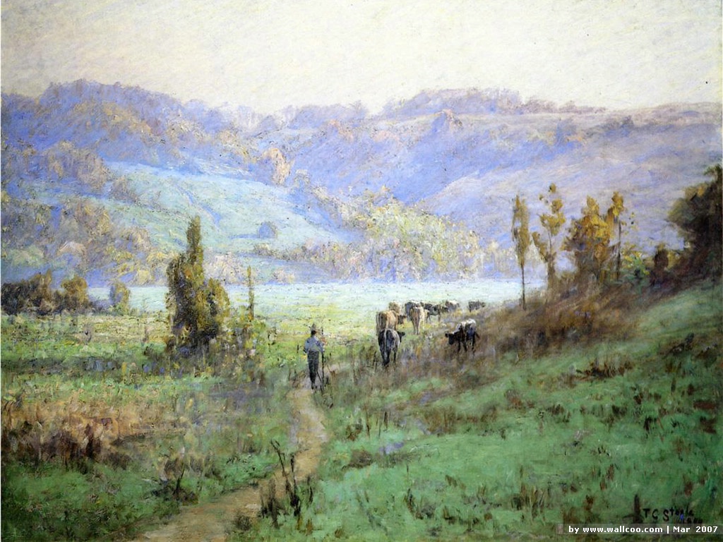 [wall001_com]_Steele_Theodore_Clement_In_the_Whitewater_Valley_near_Metamora.jpg - Theodore  Clement