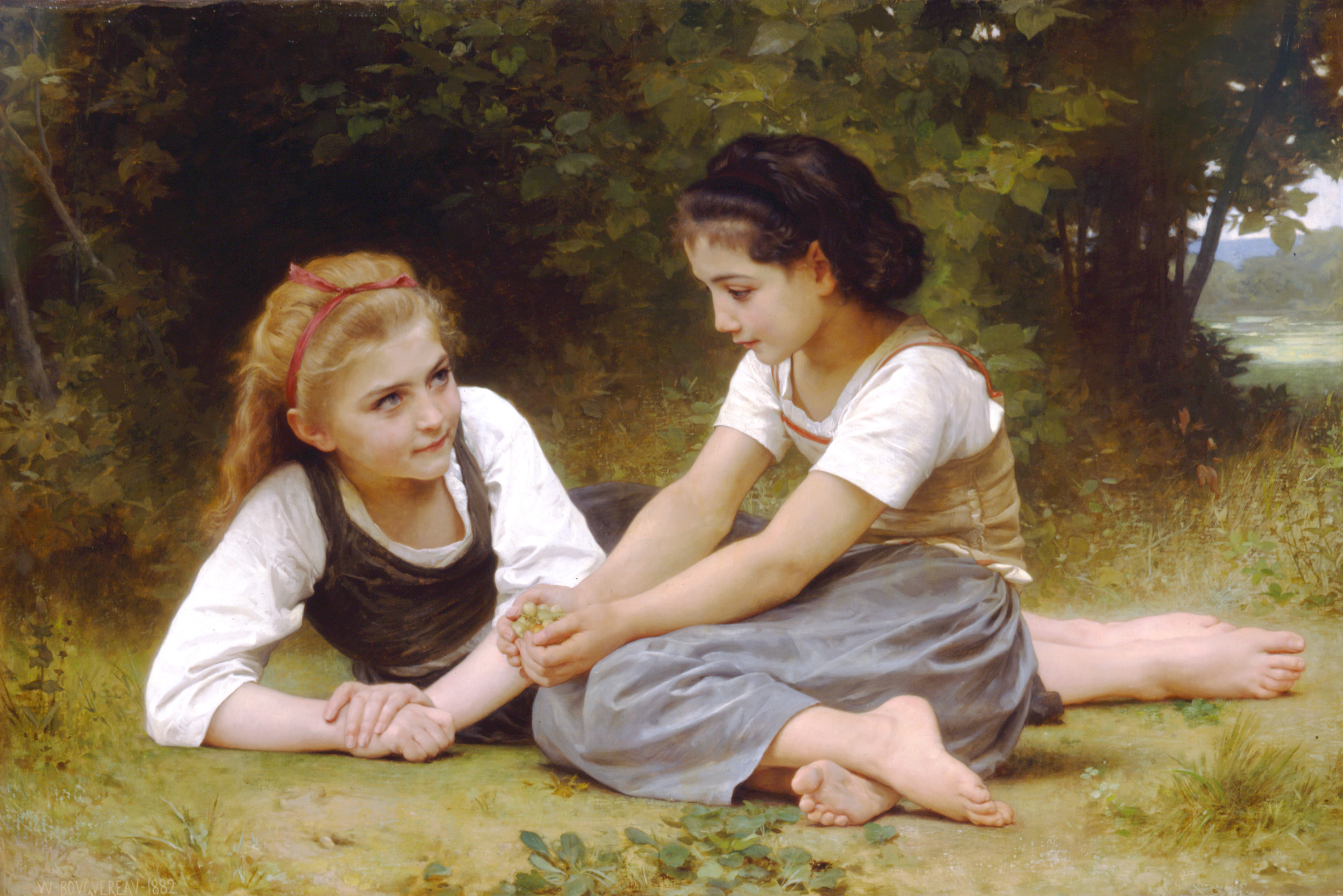 William-Adolphe_Bouguereau_(1825-1905)_-_The_Nut_Gatherers_(1882).jpg - Adolphe  Bouguereau