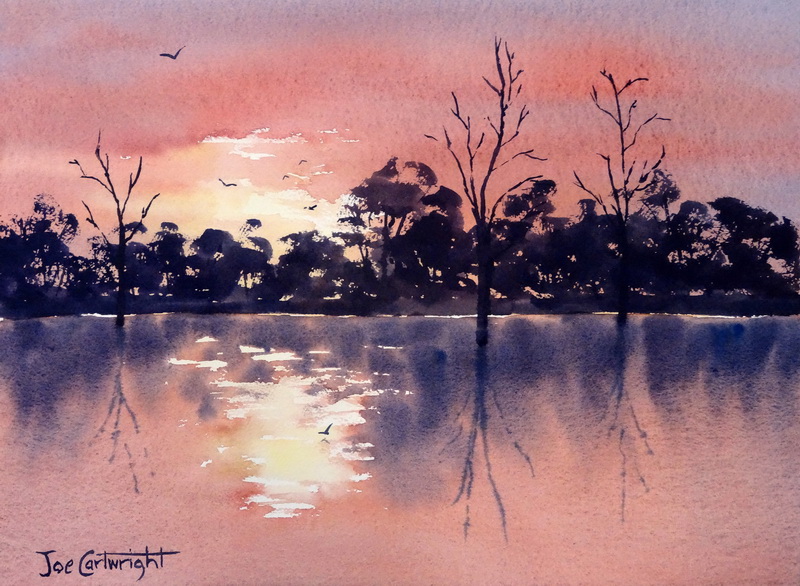 Sunset-over-Lake-Bonney-SA-by-Joe-Cartwright.jpg - Joe  Cartwright