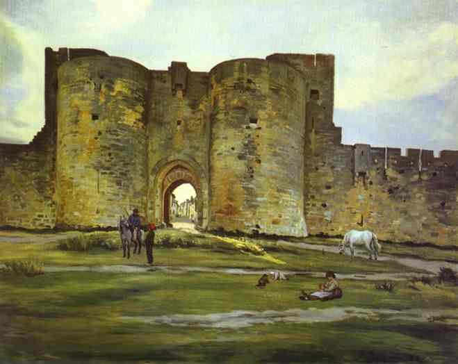 port-of-the-queen-at-aigues-mortes.jpg - Frederic  Bazille