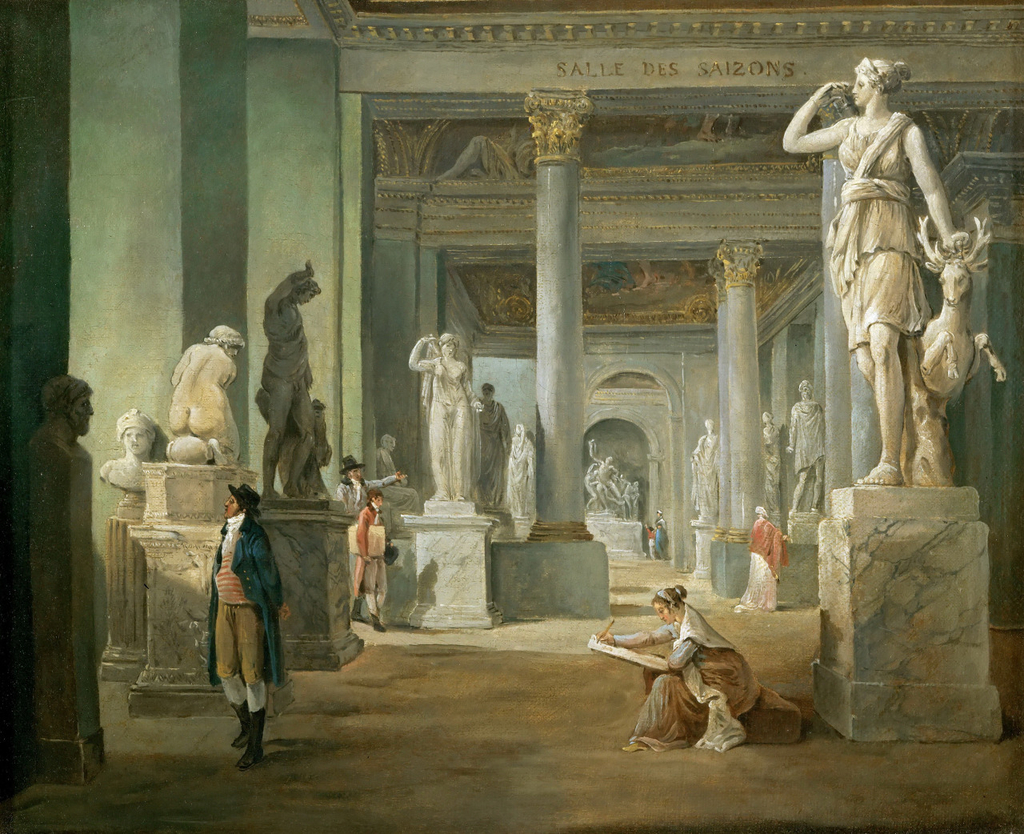 Hubert Robert Hall of Seasons at the Louvre.jpg - Hubert  Robert