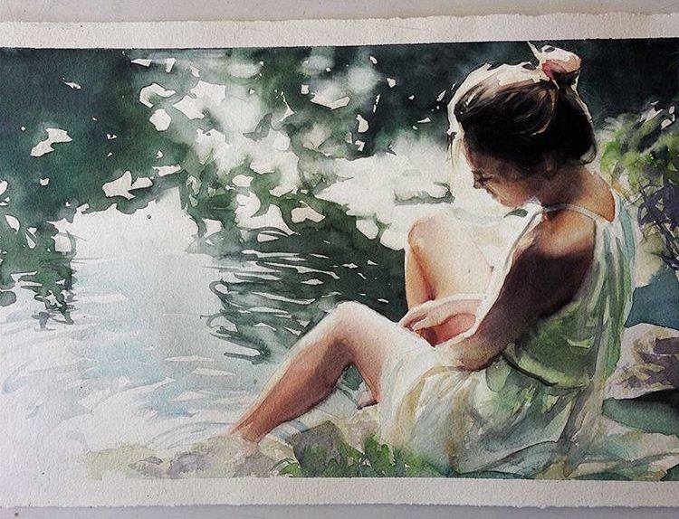girl-by-the-sea-painting.jpg - Marcos  Beccari