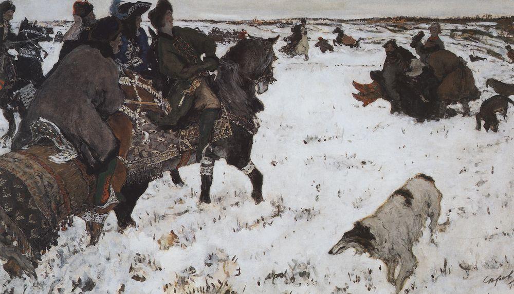 peter-i-on-the-hunt-1902.jpg - Valentin  Serov