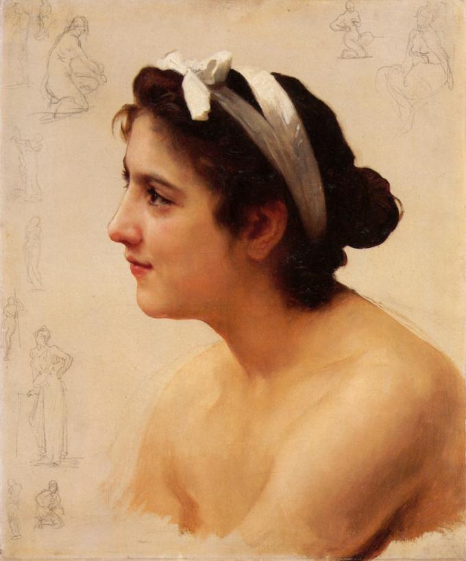 William_Bouguereau_-_study_for_Offering_to_Love.jpg - Adolphe  Bouguereau