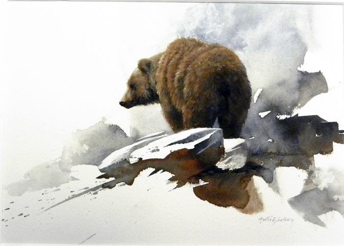 13-Grizzly 11x14 Watercolor.jpg - Morten E. Solberg