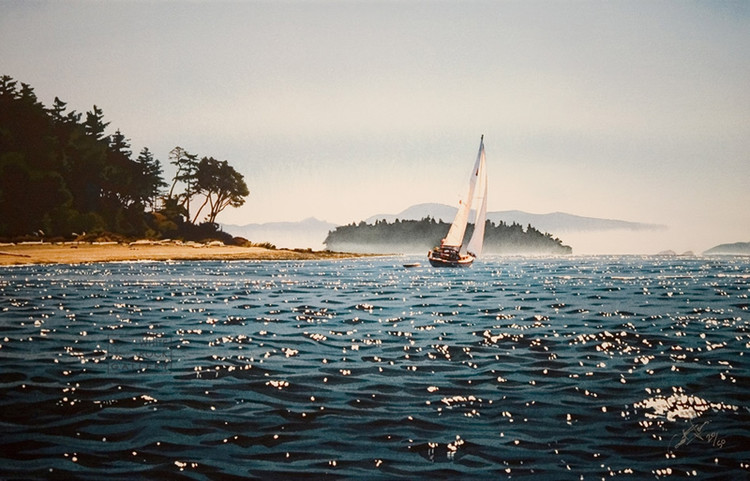 Beautiful-seaside-scenery-watercolor-painting-of-Evans-Carol-4.jpg - Carol  Evans