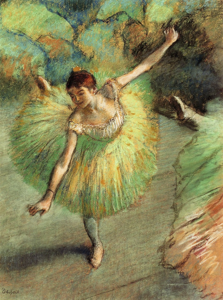 1 Dancer Tilting c. 1883.jpg - Edgar  Degas