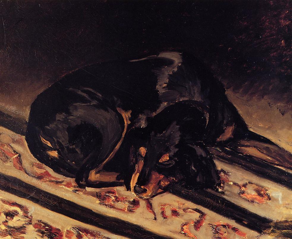 the-dog-rita-asleep-1864-by-Frederic-Bazille1.jpg - Frederic  Bazille