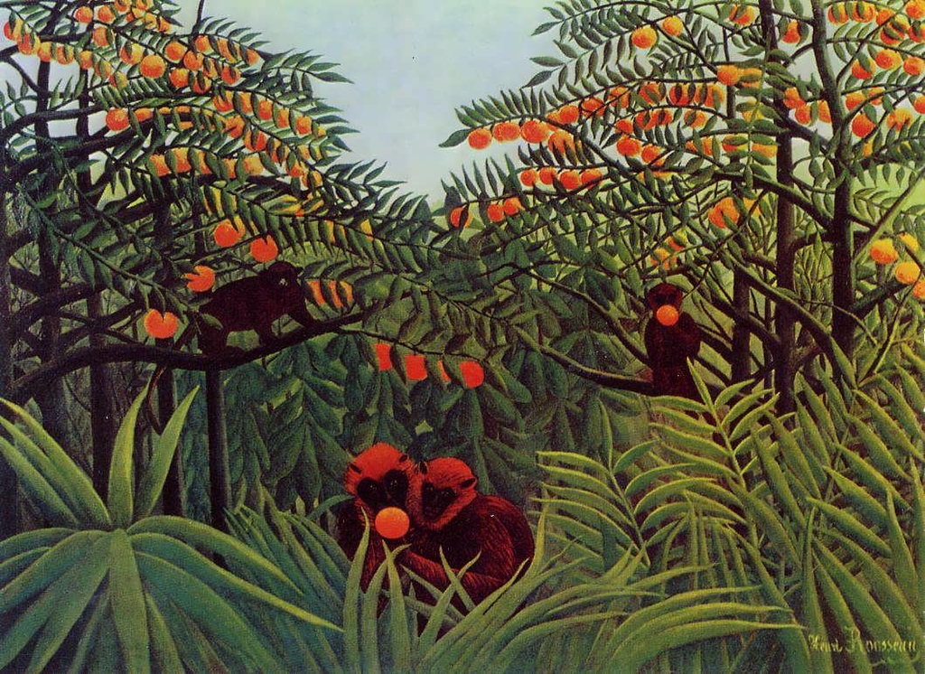 HenriRousseau-ApesintheOrangeGrove.jpg - Henri  Rousseau