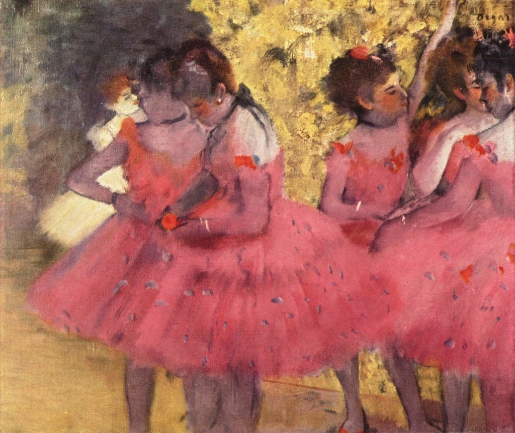 the-pink-dancers-before-the-ballet-1884.jpg - Edgar  Degas