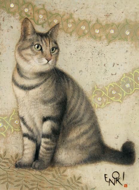 4eb4405aa3d0c748c0b1f6997c07734b--cat-lovers-japanese-art.jpg - Enoki  Toshiyuki