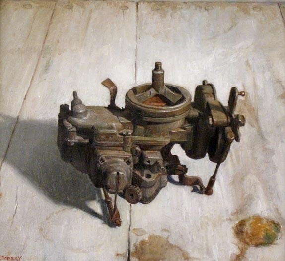 Carl Dobsky - Carburetor,  Oil on Linen, 11 x 12 inches, 2006.jpg - Carl  Dobsky