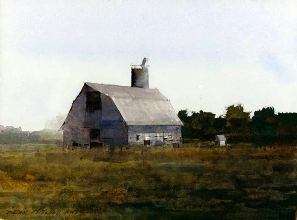 Dean-Mitchell-Shawnee-Barn-watercolor-7.5x10.jpg - Dean  Mitchell