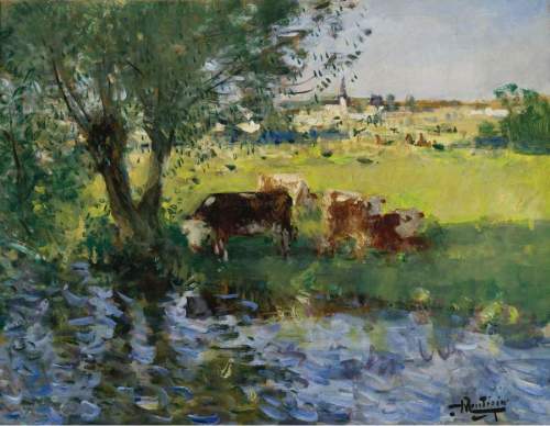 Pierre-Eugene-Montezin-xx-Cows-in-the-Willow`s-Shade.jpg - Pierre  Engene  Montezin