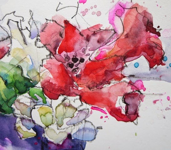 watercolor flowers art painting original handmade nora macphail norah mcphail daily paintworks.JPG - Nora  Mac  Phail  (01)