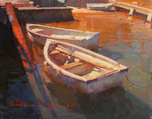 4_-SMALL-BUT-SCINTILLATING-CALVIN-LIANG-SMALL-BOATS-OIL-PAINTING-FINE-ART-CONNOISSEUR.jpg - Calvin Liang