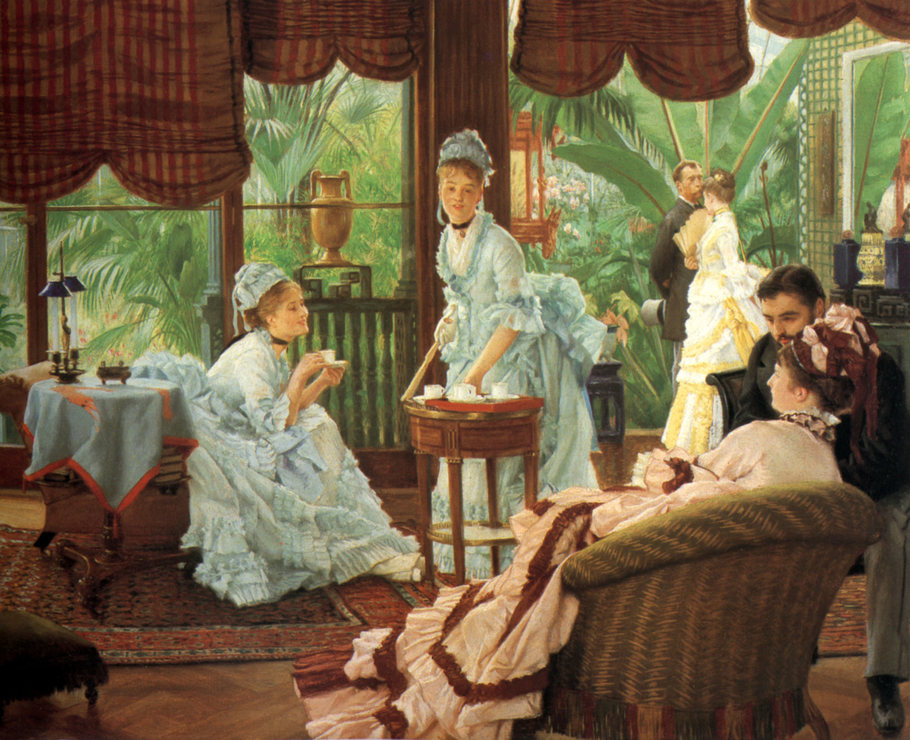 in-the-conservatory.jpg - James  Tissot