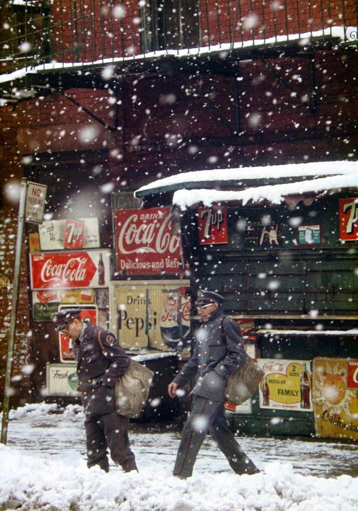 Saul-Leiter-Postmen-1952.jpg - Saul  Leiter
