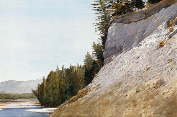 Dean-Mitchell-Yellowstone-Cliff-22x30.jpg - Dean  Mitchell