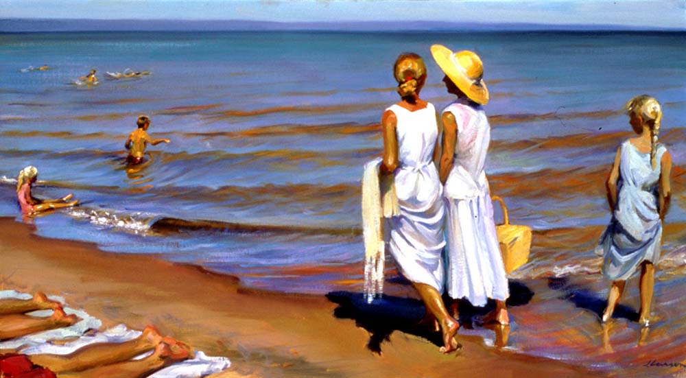 Larson-Jeffrey-2001-A-Day-At-The-Beach-20by36in.jpg - Jeffrey T. Larson  01