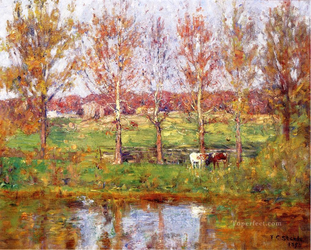 4-Cows-by-the-Stream-Theodore-Clement-Steele.jpg - Theodore  Clement