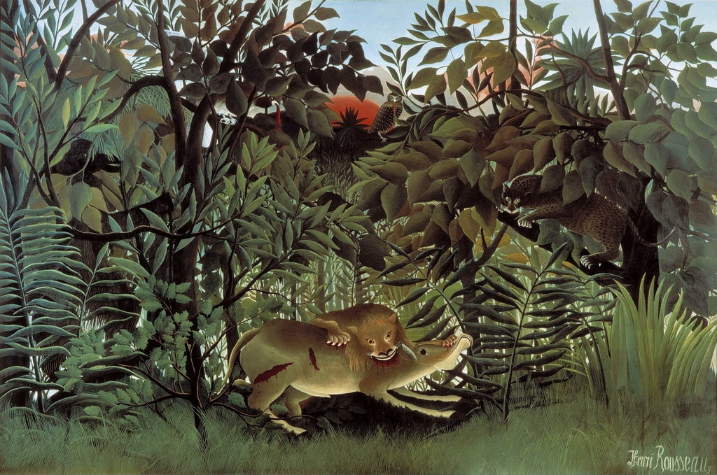 Rousseau-Hungry-Lion-2.jpg - Henri  Rousseau