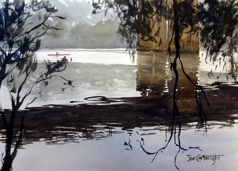 Watercolour-painting-Victoria-Bridge-Reflections-Penrith-by-Joe-Cartwright.jpg - Joe  Cartwright
