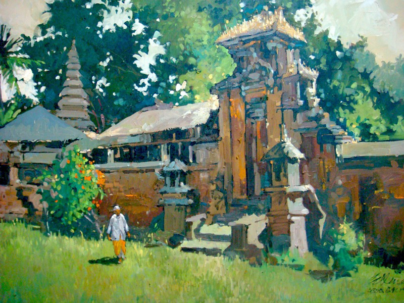 Ong-Kim-Seng,-North-of-Ubud,-Bali,-2009,-120cmX100cm,-Oil-on-Canvas-.jpg - One  Kim  Seng