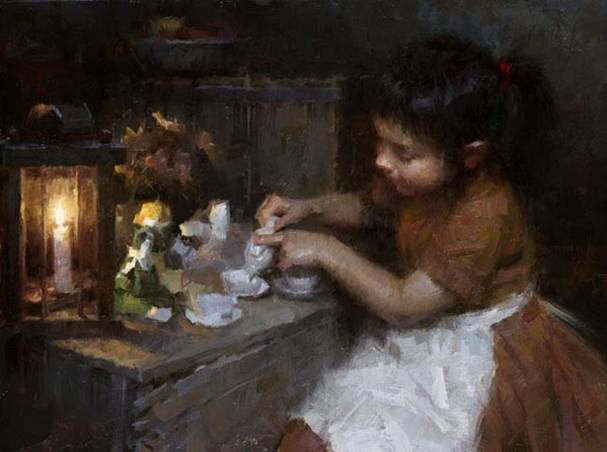 morgan-weistling-hand-signed-and-numbered-limited-edition-canvas-giclee-sienna-s-tea-3.jpg - Morgan  Weistling